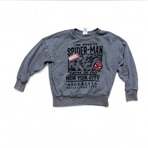 Grey Marvel Spider-Man graphic sweatshirt teen size XS